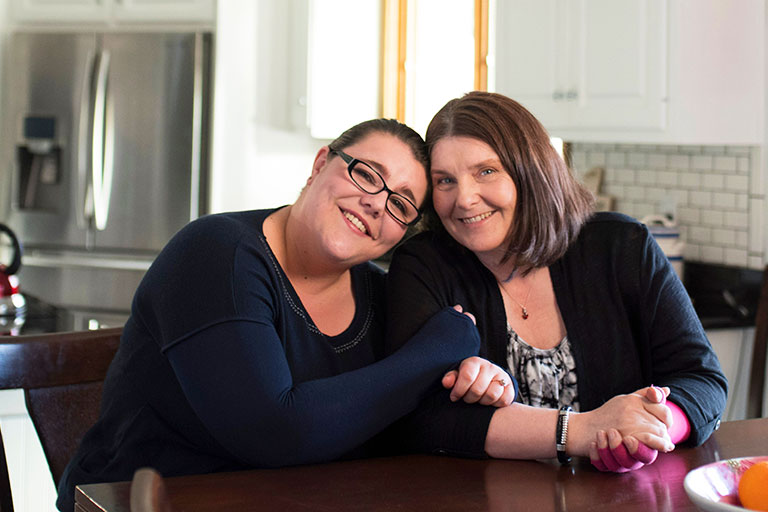 Senga with her daughter, Sarah